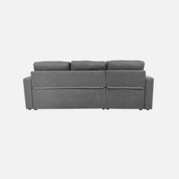 sweeek 3-seater compact reversible corner sofa bed in Dark Grey - thumbnail 3