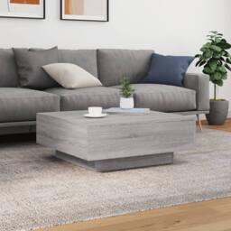 Berkfield Home Coffee Table Grey Sonoma 80x80x31 cm Engineered Wood - Size: 80 x 80 x 31 cm - thumbnail 3