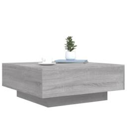 Berkfield Home Coffee Table Grey Sonoma 80x80x31 cm Engineered Wood - Size: 80 x 80 x 31 cm - thumbnail 4