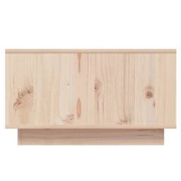 Berkfield Home Decorative Coffee Table 55x56x32 cm Solid Wood Pine in Light Tan - Size: 55 x 56 x 32 cm - thumbnail 5