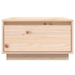 Berkfield Home Decorative Coffee Table 55x56x32 cm Solid Wood Pine in Light Tan - Size: 55 x 56 x 32 cm