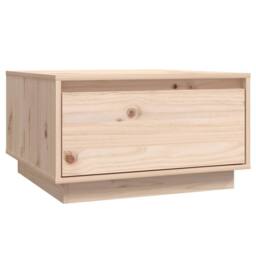 Berkfield Home Decorative Coffee Table 55x56x32 cm Solid Wood Pine in Light Tan - Size: 55 x 56 x 32 cm - thumbnail 3