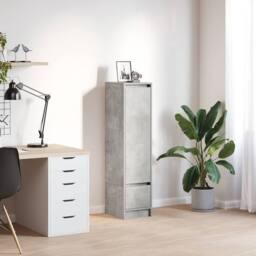 Berkfield Home Highboard Concrete Grey 29.5x34x119.5 cm Engineered Wood - thumbnail 2