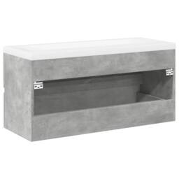 Berkfield Home Durable 2 Piece Bathroom Furniture Set Concrete Grey Engineered Wood - thumbnail 6
