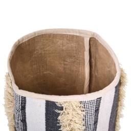 Wyld and Coco Cotton Storage Baskets Set of 2 Beige-Grey 40 x 45 cm in Beige - thumbnail 6
