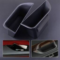 Ventryn 2 Pack Front Door Armrest Storage Box For XF 2008-2015 in Black - thumbnail 2