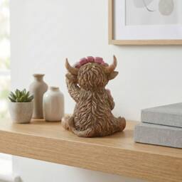 Garden Greatness Highland Cow Hairdo Ornament - Size: 1 Pack - thumbnail 2