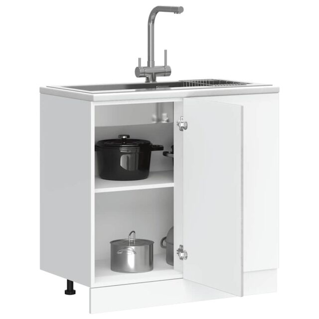 Berkfield Home Kitchen Base Cabinet Kalmar Concrete Grey Engineered Wood - image 1
