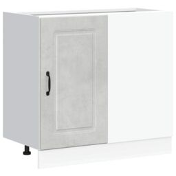 Berkfield Home Kitchen Base Cabinet Kalmar Concrete Grey Engineered Wood - thumbnail 2