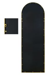 "MirrorOutlet Gold Framed Arched Garden Wall Mirror 71"" X 24"" (180CM X 60CM) - Size: 1 Pack" - thumbnail 5