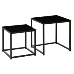 Rafaelo Mobilia Set Of 2 Nesting Tables Black - thumbnail 5