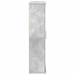 Berkfield Home Durable Bathroom Cabinet with Roll Holder Concrete Grey 39x22x90 cm - Size: 39 x 22 x 90 cm - thumbnail 6