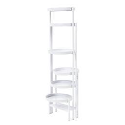 Kelvenix Plant Stand with 6 Levels, Modern Iron Free Standing in White - thumbnail 1