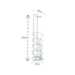 Showerdrape Vertu Chrome Toilet Roll Holder & Spare Combo in Green - thumbnail 2
