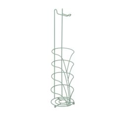 Showerdrape Vertu Chrome Toilet Roll Holder & Spare Combo in Green - thumbnail 3