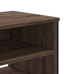 Berkfield Home TV Cabinet Brown Oak 180x34x41 cm Engineered Wood - Size: 180 x 34 x 41 cm - thumbnail 7