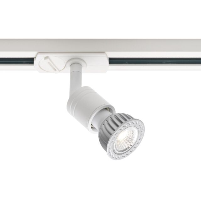 Nordlux Modern Indoor Track Spot Light White Metal GU10 Adjustable Head - Mains Powered, IP20 - image 1