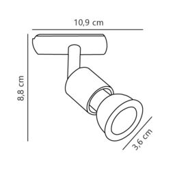 Nordlux Modern Indoor Track Spot Light White Metal GU10 Adjustable Head - Mains Powered, IP20 - thumbnail 4