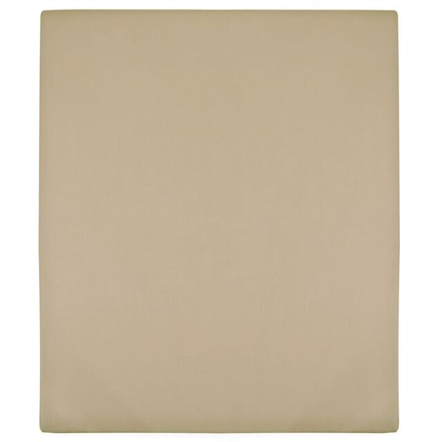 Berkfield Home Jersey Fitted Sheet Taupe 100x200 cm Cotton - image 1
