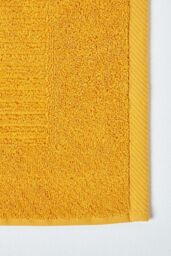 Homescapes Imperial Plain Cotton Bath Mat in Yellow - thumbnail 4