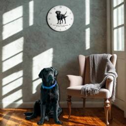 Animal Crackers Dog Breeds Wall Clock 'Time Spent With Labradors Is Never Wasted' - thumbnail 2