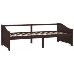 Berkfield Home 3-Seater Day Bed Dark Brown Solid Pinewood 90x200 cm - thumbnail 3