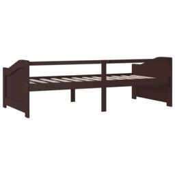Berkfield Home 3-Seater Day Bed Dark Brown Solid Pinewood 90x200 cm - thumbnail 6