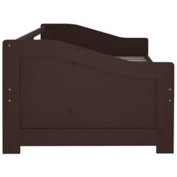 Berkfield Home 3-Seater Day Bed Dark Brown Solid Pinewood 90x200 cm - thumbnail 5