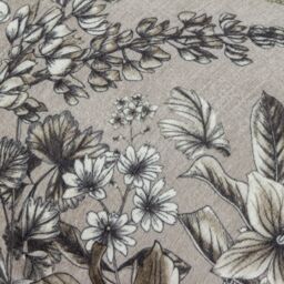 Wylder Harlington Gardenia Floral Piped Cushion in Beige - Size: 30 cm x 50 cm - thumbnail 5