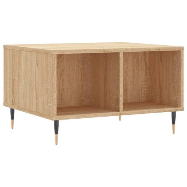 Berkfield Home Coffee Table Sonoma Oak 60x50x36.5 cm Engineered Wood in Brown - image 1