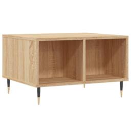 Berkfield Home Coffee Table Sonoma Oak 60x50x36.5 cm Engineered Wood in Brown - thumbnail 6