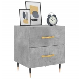 Berkfield Home Bedside Cabinets 2 pcs Concrete Grey 40x35x47.5 cm Engineered Wood - thumbnail 3