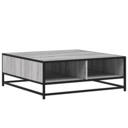 Berkfield Home Coffee Table Grey Sonoma 80x80x30 cm Engineered Wood & Metal - Size: 80 x 80 x 30 cm - thumbnail 7