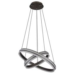 Netlighting Grouni Pendant Titanium 2x LED Dimmable 2700-6000K Remote in Grey - thumbnail 2