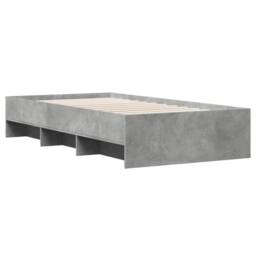 Berkfield Home Bed Frame without Mattress Grey Sonoma 90x200 cm Engineered Wood - thumbnail 4