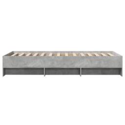 Berkfield Home Bed Frame without Mattress Grey Sonoma 90x200 cm Engineered Wood - thumbnail 6