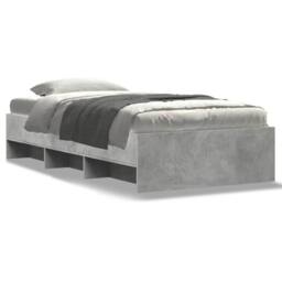Berkfield Home Bed Frame without Mattress Grey Sonoma 90x200 cm Engineered Wood - thumbnail 1
