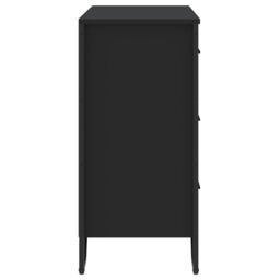 Berkfield Home Chest of Drawers Black 91x35.5x74.5 cm Engineered wood - thumbnail 5