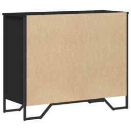 Berkfield Home Chest of Drawers Black 91x35.5x74.5 cm Engineered wood - thumbnail 6