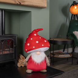 Samuel Alexander 60cm Red Soft Festive Funghi Trumpet Mushroom Gonk Decoration - thumbnail 2
