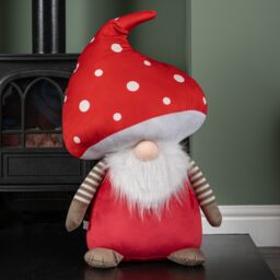 Samuel Alexander 60cm Red Soft Festive Funghi Trumpet Mushroom Gonk Decoration - thumbnail 7