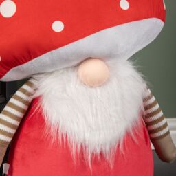 Samuel Alexander 60cm Red Soft Festive Funghi Trumpet Mushroom Gonk Decoration - thumbnail 4