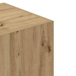 Berkfield Home Wardrobe Artisian Oak 80x52x180 cm Engineered Wood in Brown - Size: 80 x 52 x 180 cm - thumbnail 7