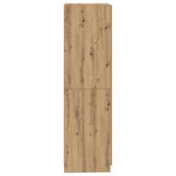 Berkfield Home Wardrobe Artisian Oak 80x52x180 cm Engineered Wood in Brown - Size: 80 x 52 x 180 cm - thumbnail 5