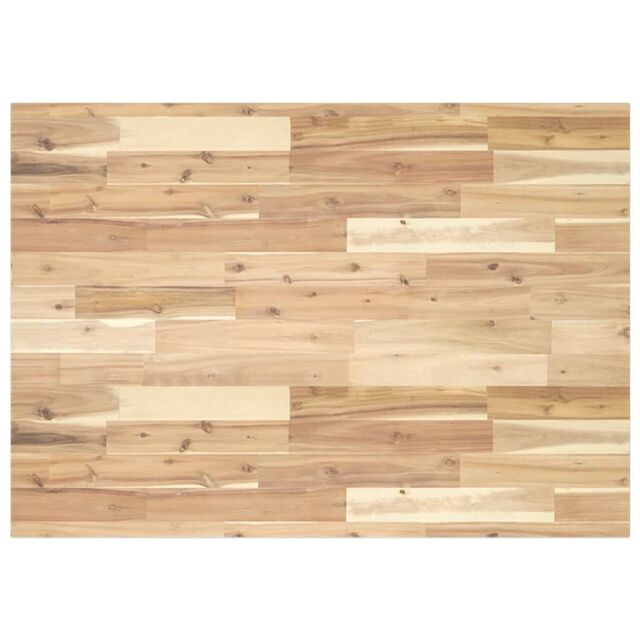 Berkfield Home Desk Top Untreated 80x70x2 cm Solid Wood Acacia in Brown - Size: 80 x 70 x 2 cm - image 1