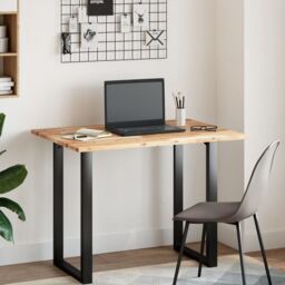 Berkfield Home Desk Top Untreated 80x70x2 cm Solid Wood Acacia in Brown - Size: 80 x 70 x 2 cm - thumbnail 2