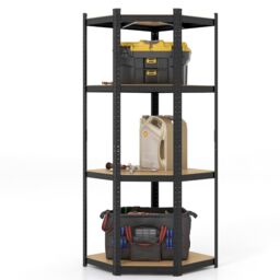 4-Tier Corner Metal Shelving Unit Adjustable Garage Storage Utility Rack 720KG - thumbnail 1
