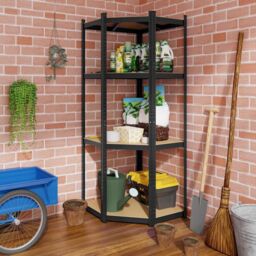 4-Tier Corner Metal Shelving Unit Adjustable Garage Storage Utility Rack 720KG - thumbnail 4