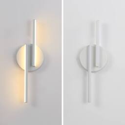 Pheashine Modern White LED Wall Sconce, 16W 3000K Modern Linear Wall Light, 44cm - thumbnail 3