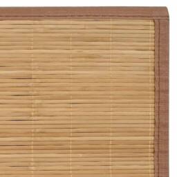 Berkfield Home Rug Bamboo 100x160 cm Brown in Light Tan - Size: 100 cm diameter - thumbnail 6